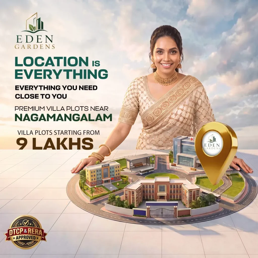 Eden Gardens villa plots near Nagamangalam promotional creative